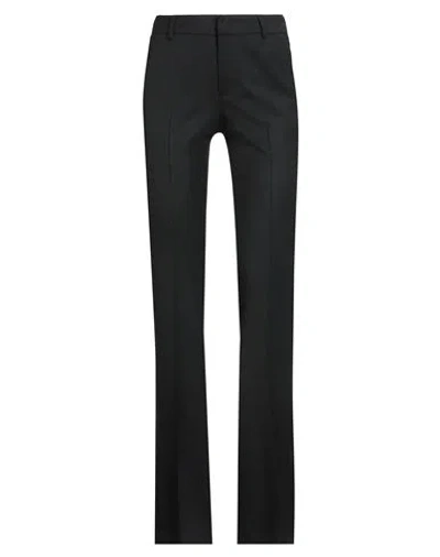 Pt Torino Woman Pants Black Size 12 Virgin Wool, Elastane