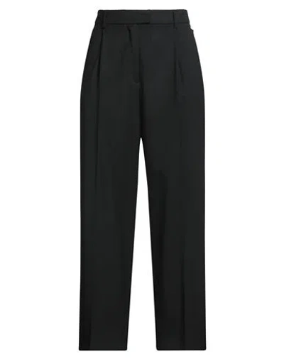 Pt Torino Woman Pants Black Size 12 Virgin Wool, Elastane