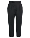 Pt Torino Woman Pants Black Size 12 Virgin Wool, Elastane In Black