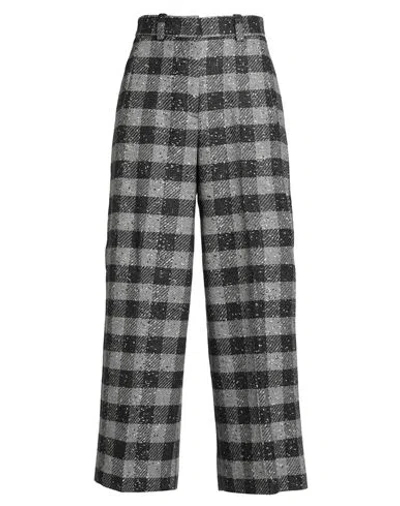 Pt Torino Woman Pants Black Size 4 Viscose, Wool, Cotton, Polyester, Polyamide In Gray