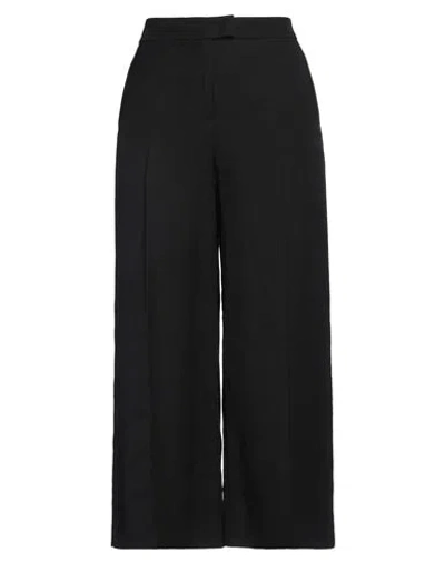Pt Torino Woman Pants Black Size 6 Viscose, Linen