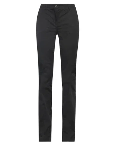 Pt Torino Woman Pants Black Size 8 Cotton, Elastane