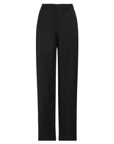 Pt Torino Woman Pants Black Size 6 Viscose, Linen