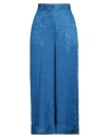 Pt Torino Woman Pants Azure Size 10 Acetate, Viscose In Blue