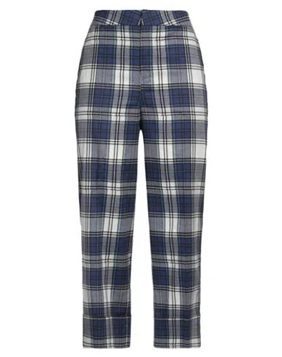 Pt Torino Woman Pants Blue Size 10 Cotton, Elastane