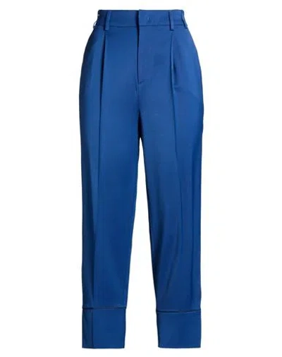 Pt Torino Woman Pants Blue Size 4 Viscose, Virgin Wool, Elastane