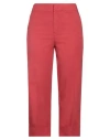 Pt Torino Woman Pants Brick Size 10 Cotton, Elastane In Red
