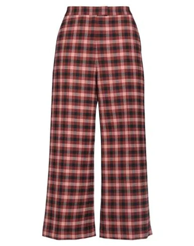 Pt Torino Woman Pants Brick Size 4 Polyester, Wool, Elastane In Red