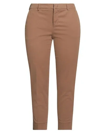 Pt Torino Woman Pants Brown Size 10 Modal, Cotton, Elastane