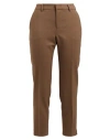 Pt Torino Woman Pants Brown Size 12 Polyester, Wool, Elastane