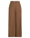 Pt Torino Woman Pants Brown Size 2 Viscose, Linen