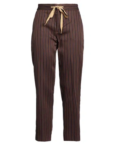 Pt Torino Woman Pants Brown Size 6 Lyocell
