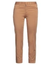 Pt Torino Woman Pants Camel Size 10 Cotton, Elastane In Beige