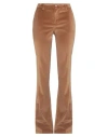 Pt Torino Woman Pants Camel Size 12 Cotton, Viscose, Elastane