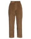 Pt Torino Woman Pants Camel Size 30 Cotton, Elastane In Beige