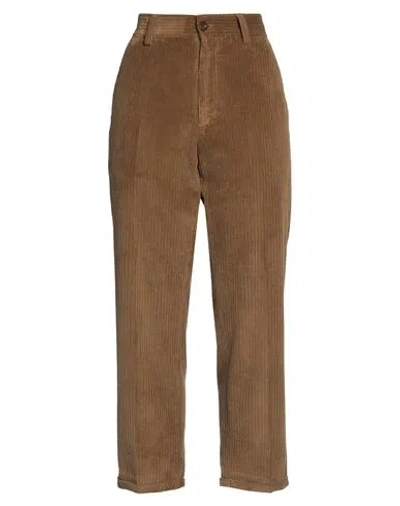 Pt Torino Woman Pants Camel Size 30 Cotton, Elastane In Beige
