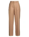 Pt Torino Woman Pants Camel Size 10 Virgin Wool, Elastane In Brown