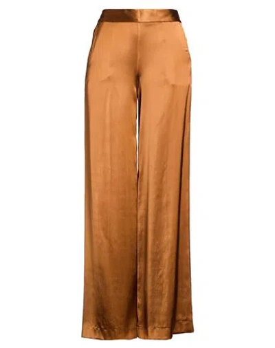 Pt Torino Woman Pants Camel Size 6 Viscose, Elastane In Neutral