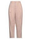 Pt Torino Woman Pants Camel Size 8 Linen, Viscose In Beige
