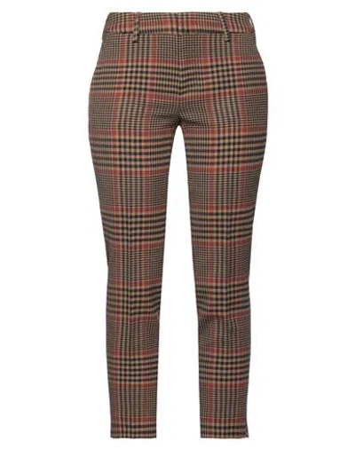 Pt Torino Woman Pants Camel Size 8 Polyester, Wool, Elastane In Beige