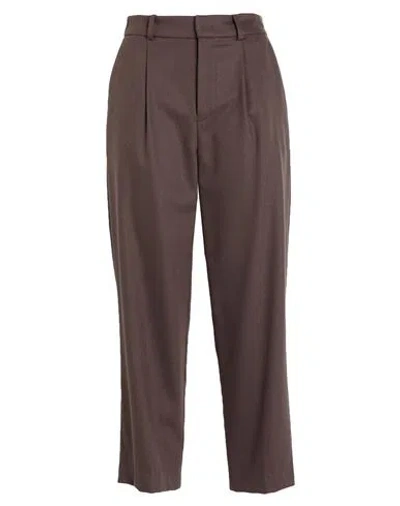 Pt Torino Woman Pants Chocolate Brown Size 8 Virgin Wool, Elastane