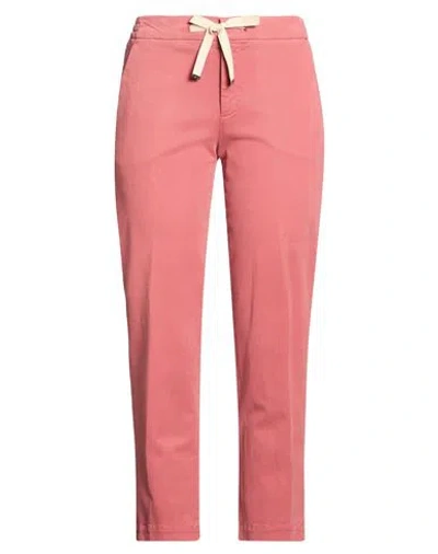 Pt Torino Woman Pants Coral Size 6 Modal, Cotton, Elastane In Red