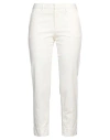 Pt Torino Woman Pants Cream Size 12 Cotton, Elastane In White