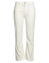 Pt Torino Woman Pants Cream Size 26 Cotton, Lyocell, Elastane