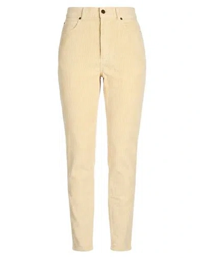 Pt Torino Woman Pants Cream Size 29 Cotton, Elastane In Yellow