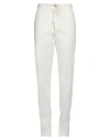 Pt Torino Woman Pants Cream Size 2 Cotton, Elastane In White