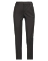Pt Torino Woman Pants Dark Brown Size 10 Virgin Wool, Elastane In Black
