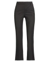 Pt Torino Woman Pants Dark Brown Size 12 Virgin Wool, Elastane