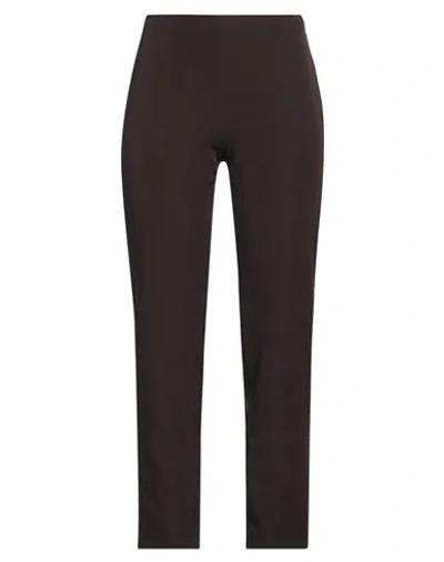 Pt Torino Woman Pants Dark Brown Size 6 Polyester, Elastane