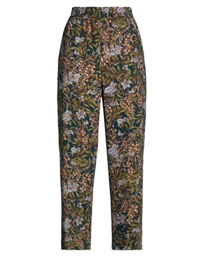 Pt Torino Woman Pants Dark Green Size 10 Polyester In Multi