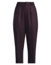 Pt Torino Woman Pants Dark Purple Size 4 Virgin Wool, Elastane