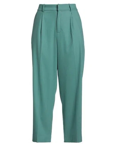 Pt Torino Woman Pants Emerald Green Size 6 Virgin Wool, Elastane