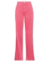 Pt Torino Woman Pants Fuchsia Size 28 Cotton, Elastomultiester, Elastane In Pink