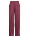 Pt Torino Woman Pants Garnet Size 6 Virgin Wool, Elastane In Red