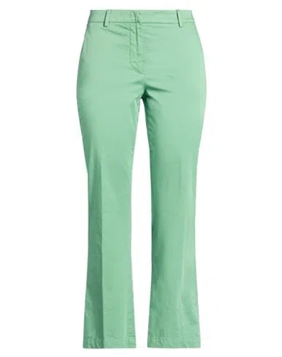 Pt Torino Woman Pants Green Size 4 Cotton, Elastane