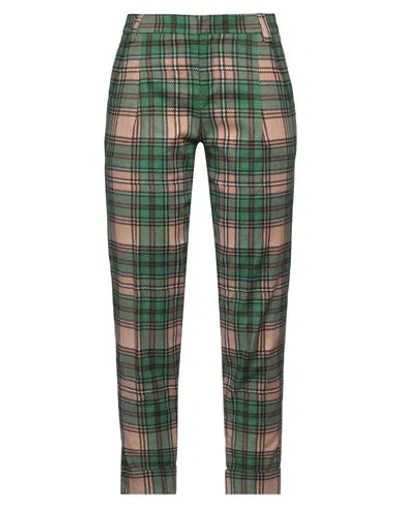 Pt Torino Woman Pants Green Size 4 Cotton, Elastane