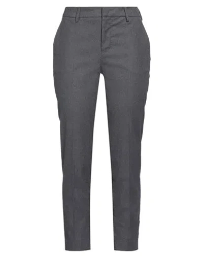 Pt Torino Woman Pants Grey Size 10 Cotton, Elastane In Gray