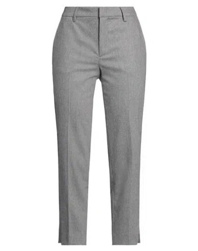 Pt Torino Woman Pants Grey Size 10 Virgin Wool, Elastane