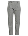Pt Torino Woman Pants Grey Size 10 Virgin Wool, Elastane In Gold