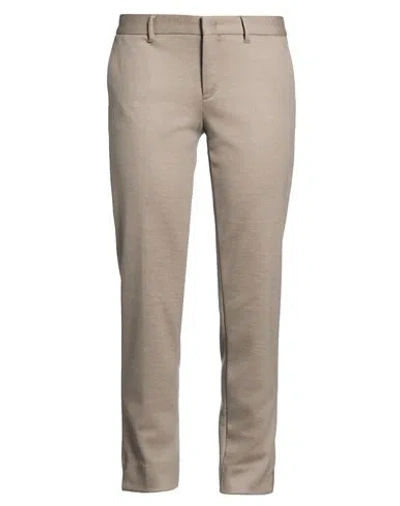 Pt Torino Woman Pants Grey Size 12 Virgin Wool, Elastane In Brown