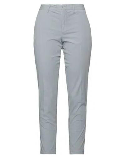 Pt Torino Woman Pants Sky Blue Size 6 Cotton, Elastane In Grey