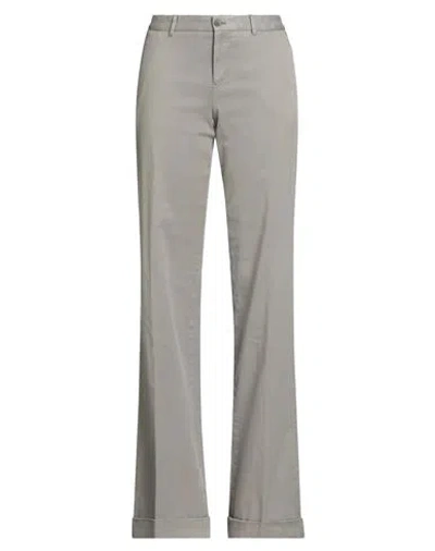 Pt Torino Woman Pants Grey Size 8 Lyocell, Cotton, Elastane In Gray