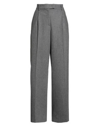 Pt Torino Woman Pants Grey Size 8 Virgin Wool, Cashmere, Elastane In Gray