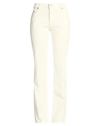 Pt Torino Woman Pants Ivory Size 32 Cotton, Lyocell, Elastane In White