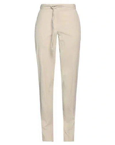 Pt Torino Woman Pants Ivory Size 8 Cotton, Elastane In White