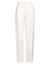 Pt Torino Woman Pants Ivory Size 10 Polyester In White